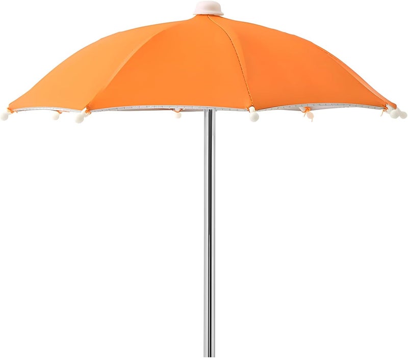 Gnodry Squirrel Picnic Table Feeder Replacement Mini Umbrella for Outside (Orange) - Image 1